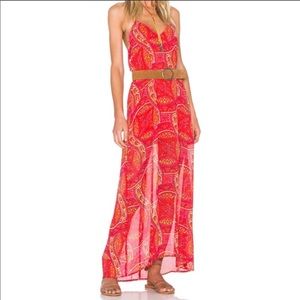 Show me your mumu Erlyn halter Maxi dress